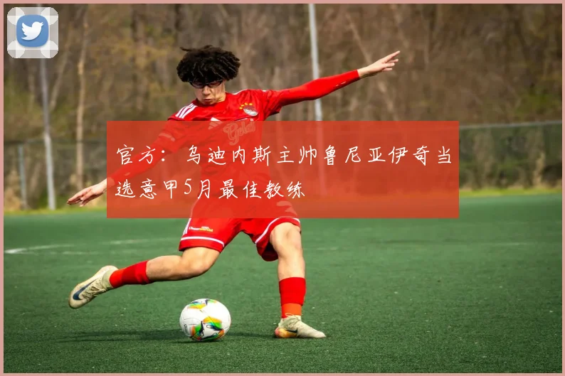 官方：乌迪内斯主帅鲁尼亚伊奇当选意甲5月最佳教练